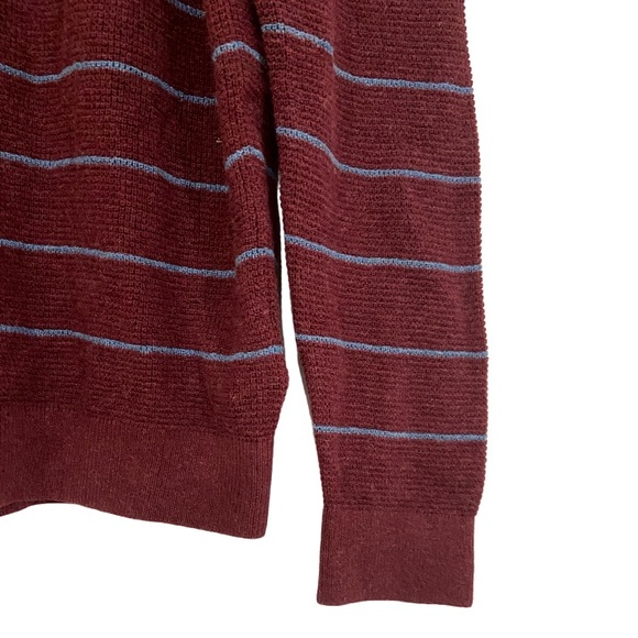 PRANA Women's Milani V-Neck Shirt Maroon Stripe Size Medium New - Picture 6 of 9